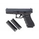 Страйкбольный пистолет WE GLOCK-17 gen4, металл слайд, сменные накладки, WE-G001B-BK